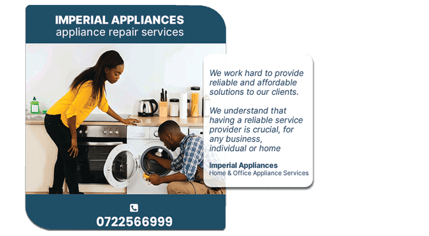 Appliance Service, Kisumu - Repair, Installation, Maintenance